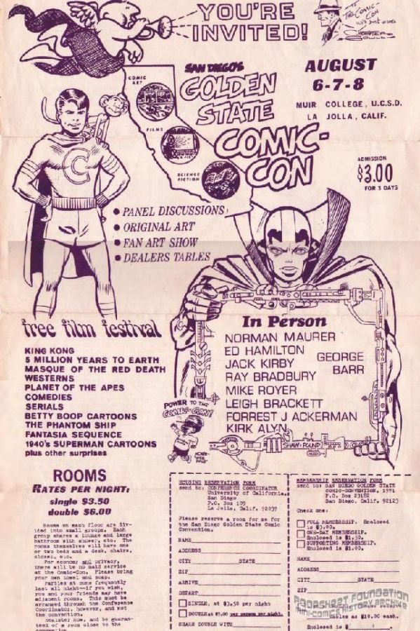 Golden State Comic-Con [1970?] flyer