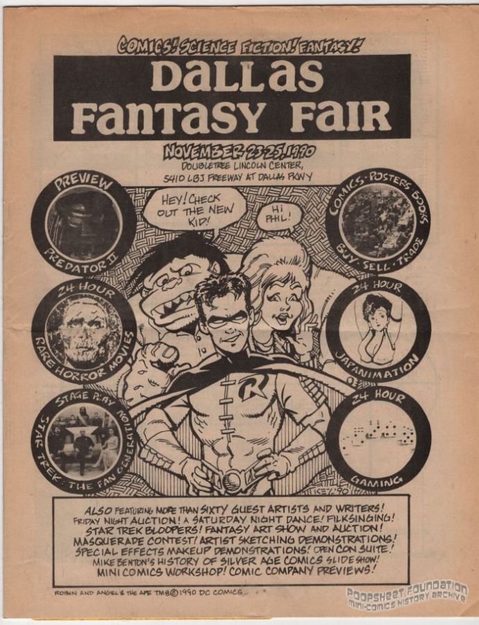 Dallas Fantasy Fair November 23-25, 1990 preview