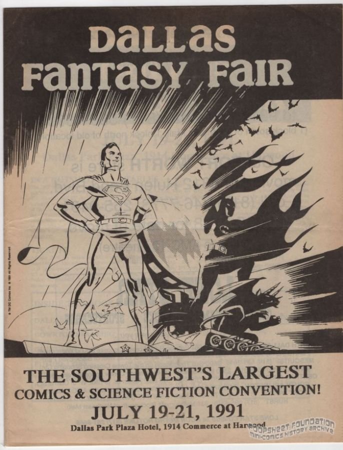 Dallas Fantasy Fair July 19-21, 1991 preview