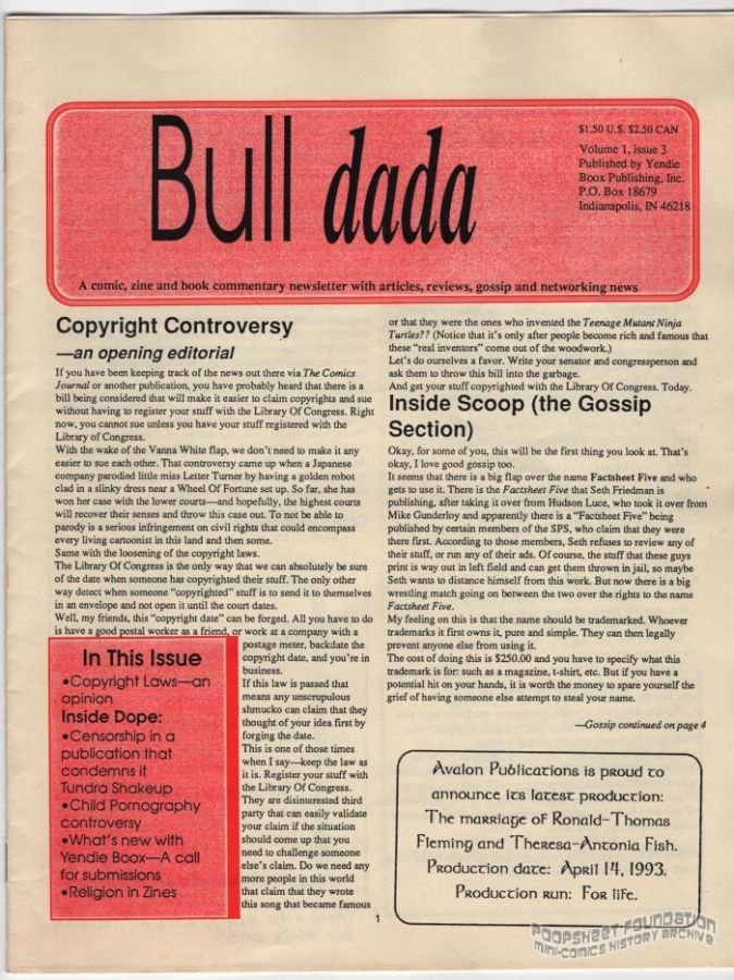 Bull Dada Vol. 1, #3