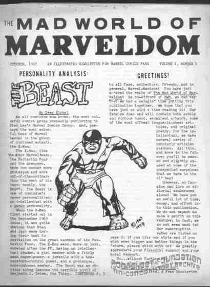 Mad World of Marveldom, The #1
