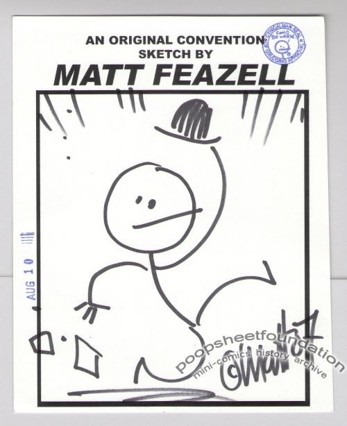 Matt Feazell convention sketch sheet
