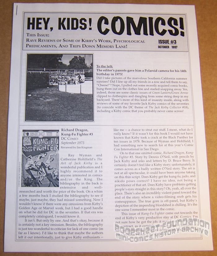 Hey, Kids! Comics! #3
