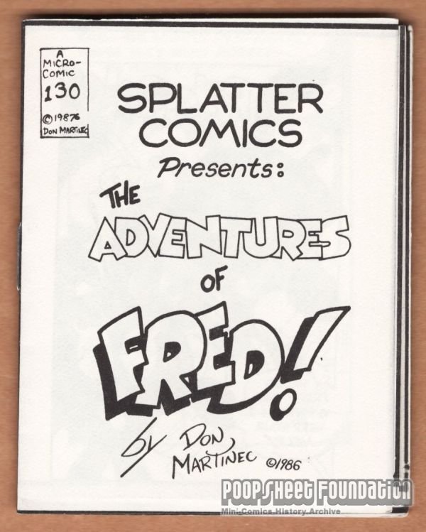 Micro-Comics #130: The Adventures of Fred