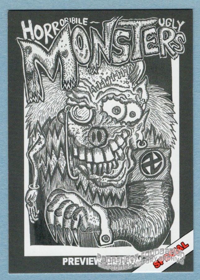Horrorible Ugly Monsters promo card