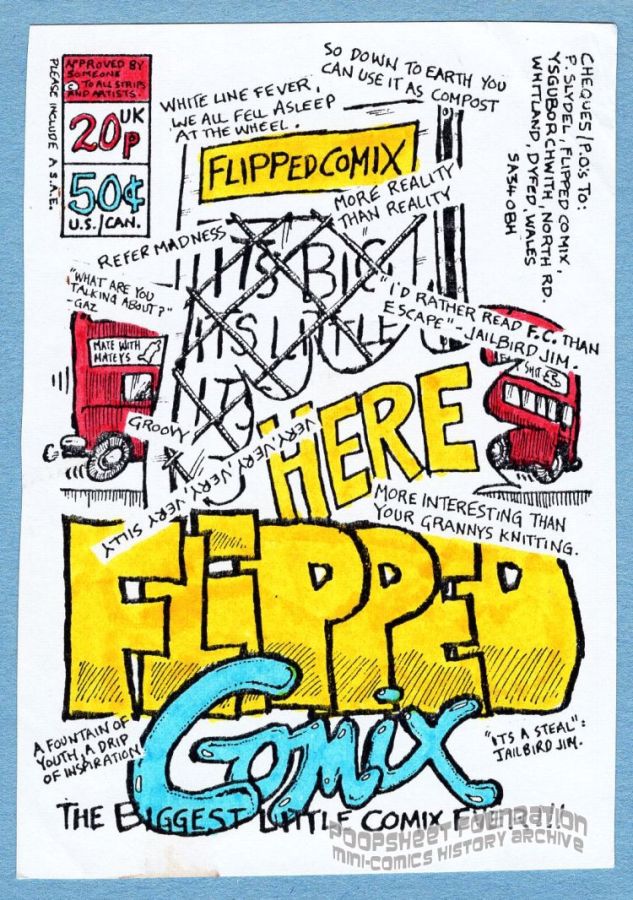 Flipped Comix flyer