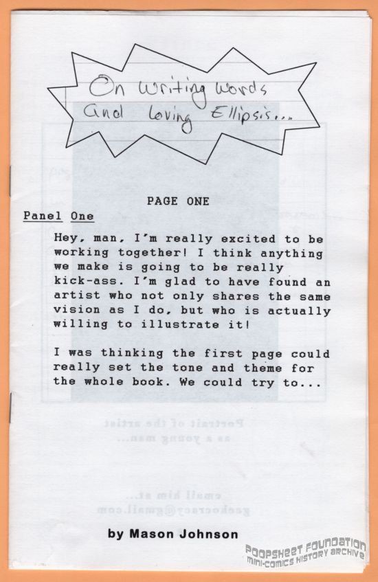 On Writing Words and Loving Ellipsis...