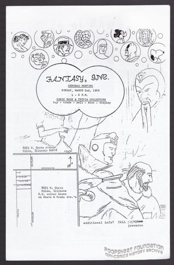 Fantasy Collectors of Chicago (Fantasy, Inc.) bulletin for March 2, 1969