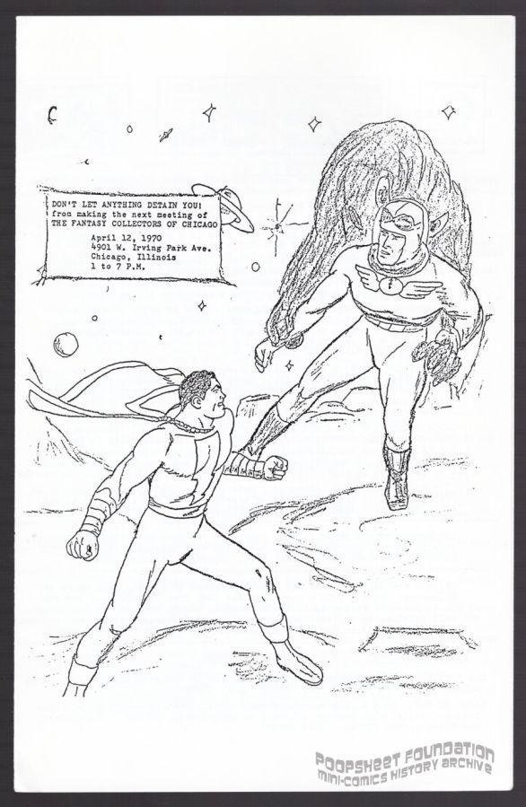 Fantasy Collectors of Chicago bulletin for April 12, 1970