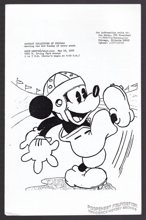 Fantasy Collectors of Chicago bulletin for May 10, 1970