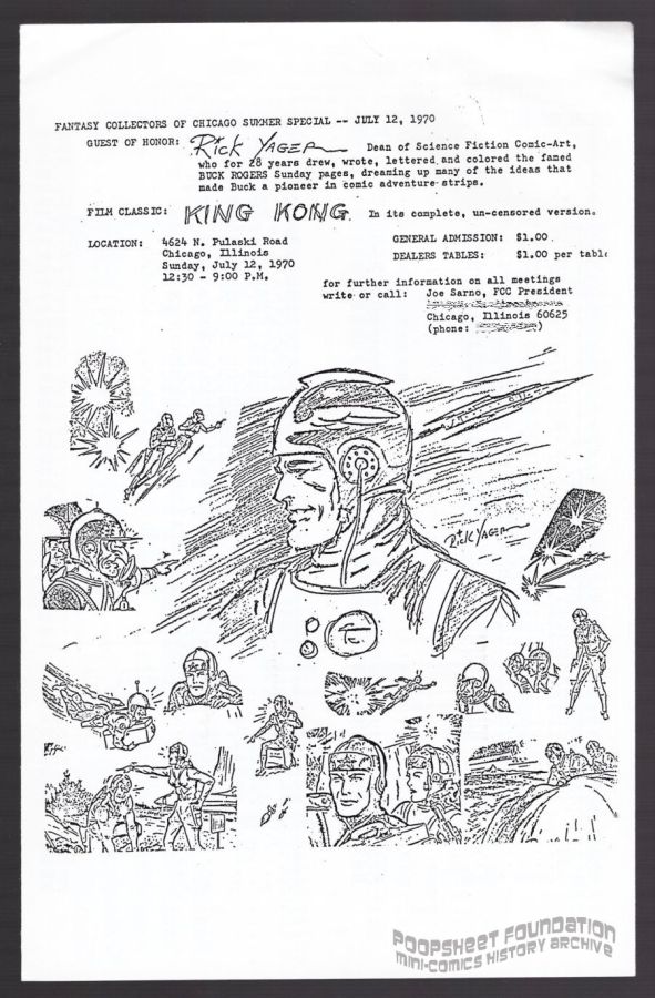 Fantasy Collectors of Chicago bulletin for July 12, 1970