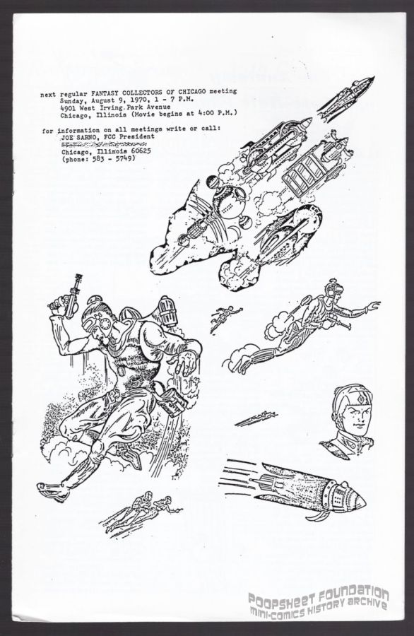 Fantasy Collectors of Chicago bulletin for August 9, 1970