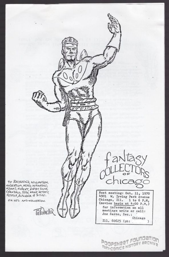 Fantasy Collectors of Chicago bulletin for October 11, 1970 (Flash Gordon)