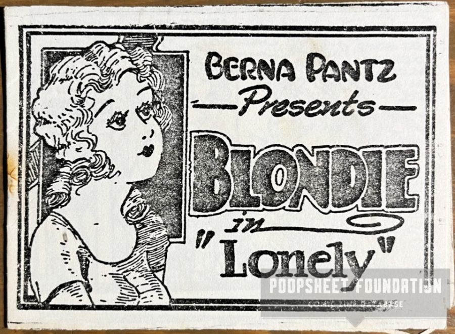 Blondie in "Lonely" (V. Pub.)