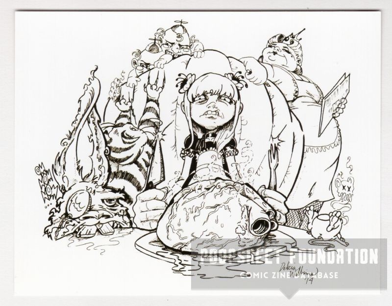 "Eat Me" postcard (Wonderland Diner series)