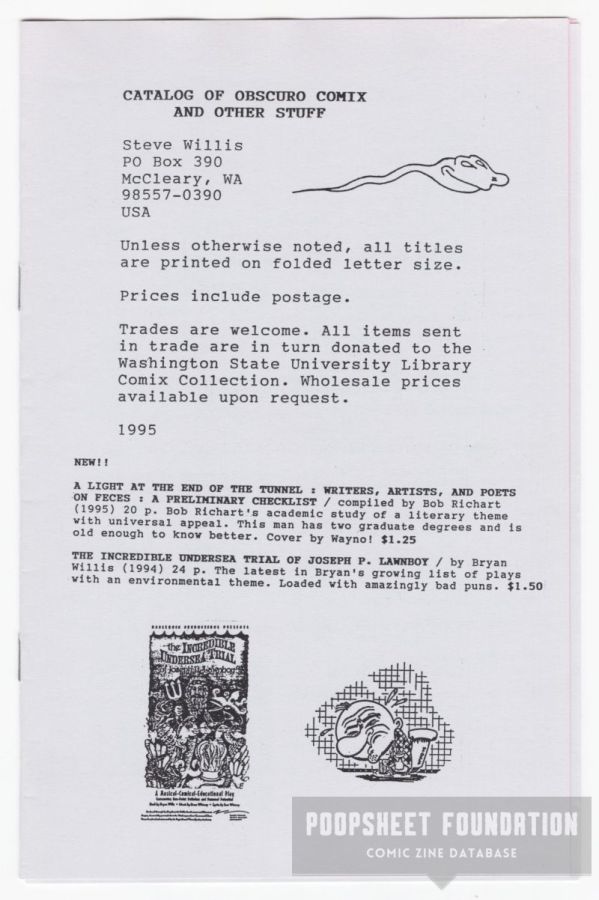 Catalog of Obscuro Comix and Other Stuff (1995)