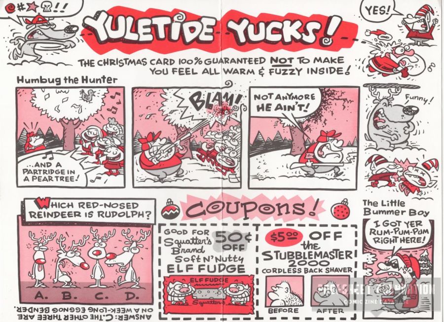 Yuletide Yucks! (Daryll Collins Christmas card)