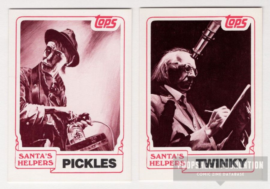 Santa's Helpers trading cards