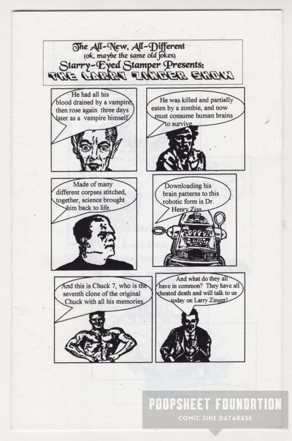 Starry-Eyed Stamper Presents Vol. 3, #1: The Larry Zinger Show