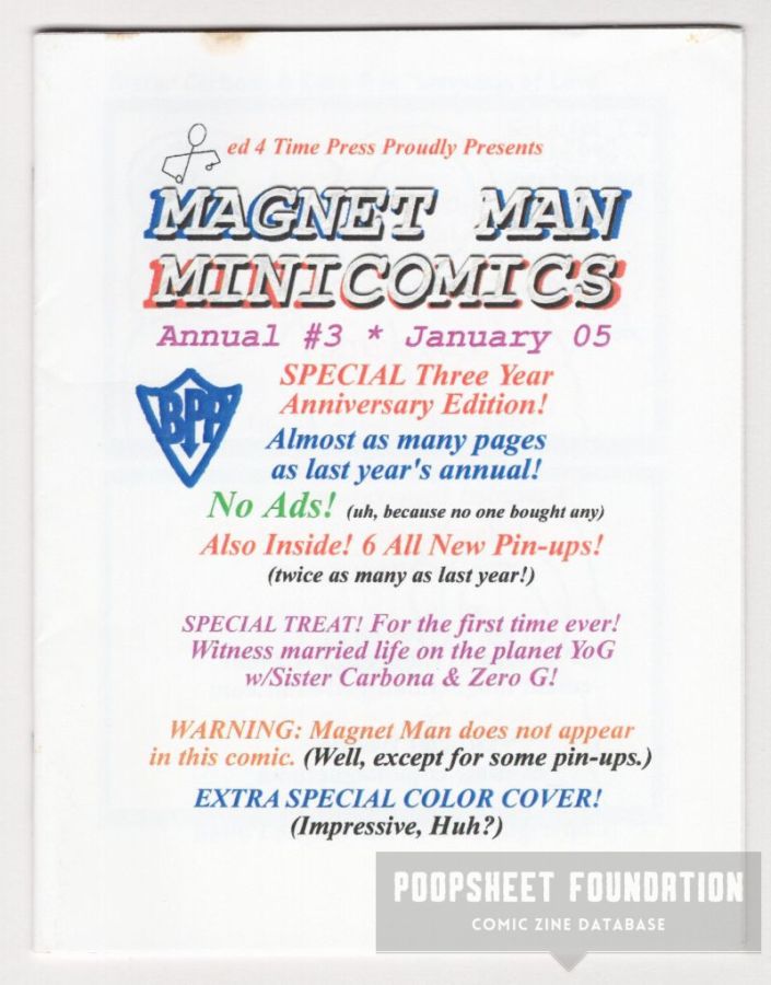 Magnet Man Minicomics Annual #3