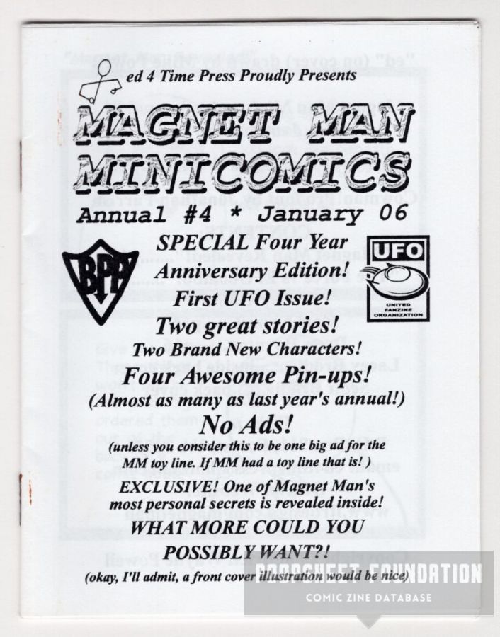 Magnet Man Minicomics Annual #4