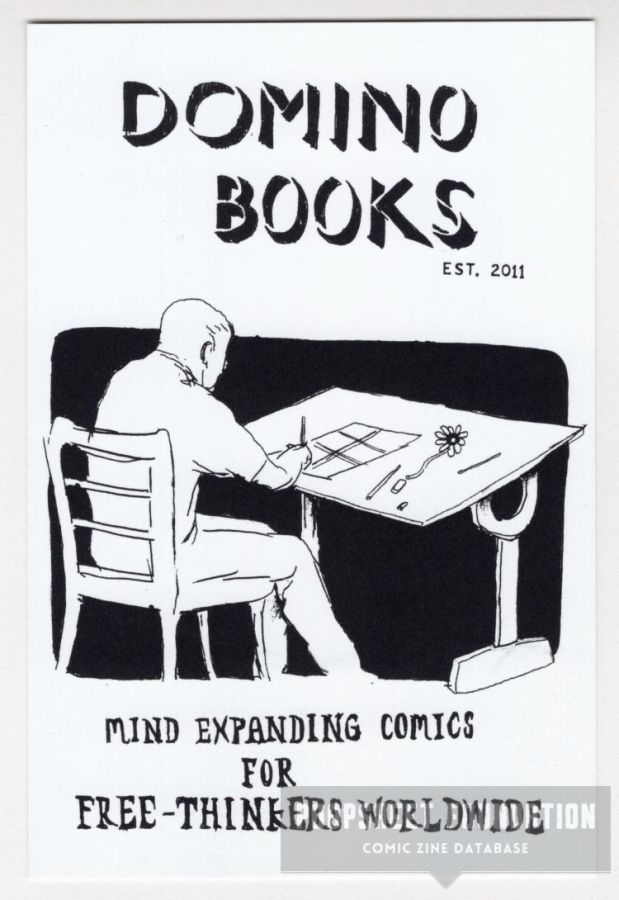 Domino Books postcard/promo card