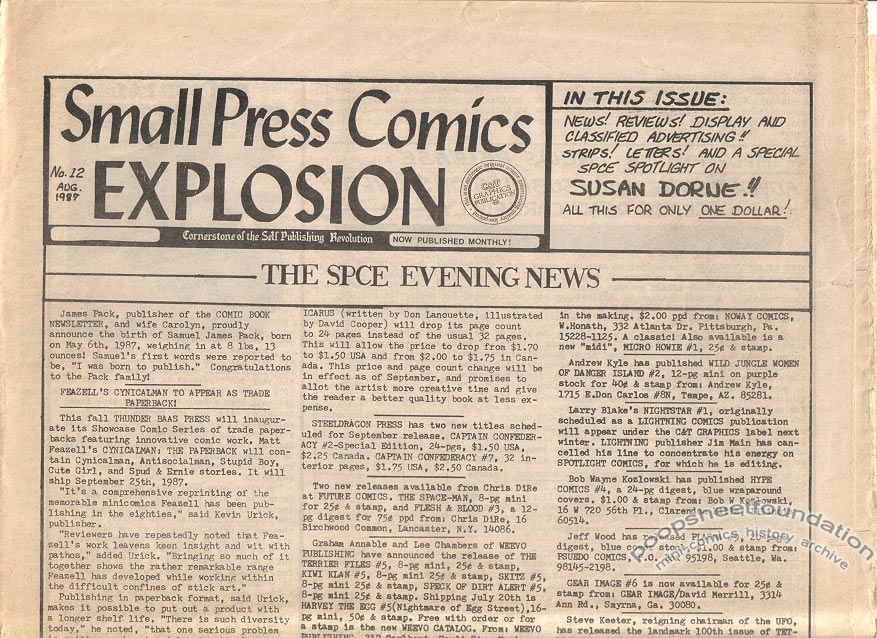 Small Press Comics Explosion Vol. 1, #12