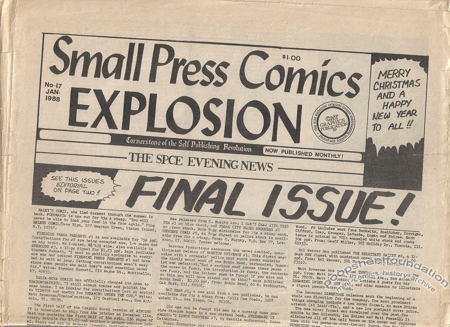 Small Press Comics Explosion Vol. 1, #17