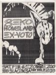 Flyer: Geko / Homeland / Ex-VoTo